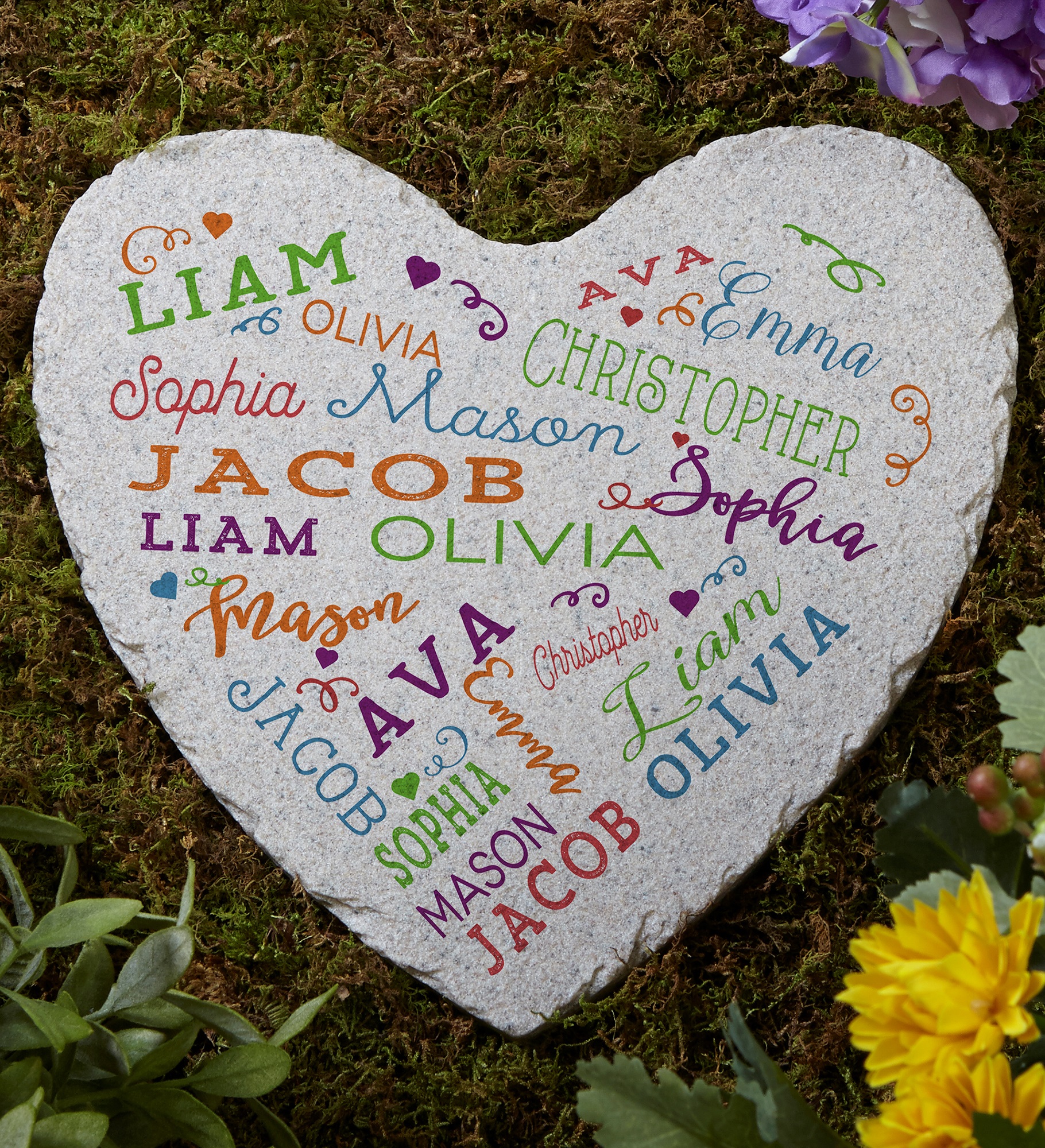 Close to Her Heart Personalized Garden Stone